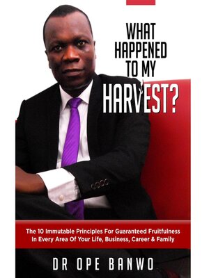 cover image of WHAT HAPPENED TO MY HARVEST?